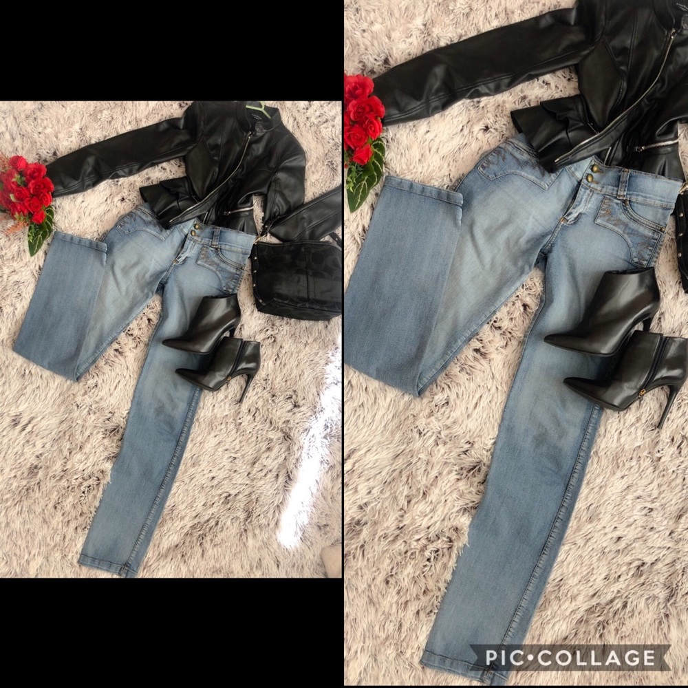 Light wash jeans